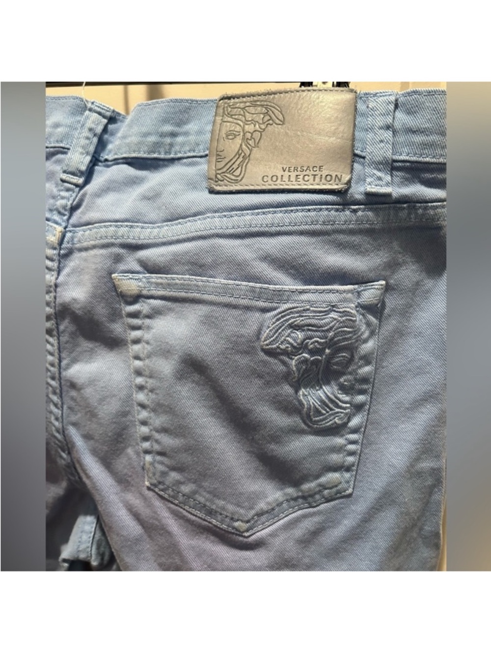 Versace Collection lightwash Medusa Head Jeans US Womens Plus Size 16 (34)